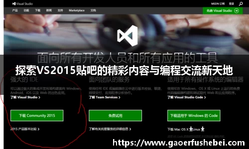 探索VS2015贴吧的精彩内容与编程交流新天地